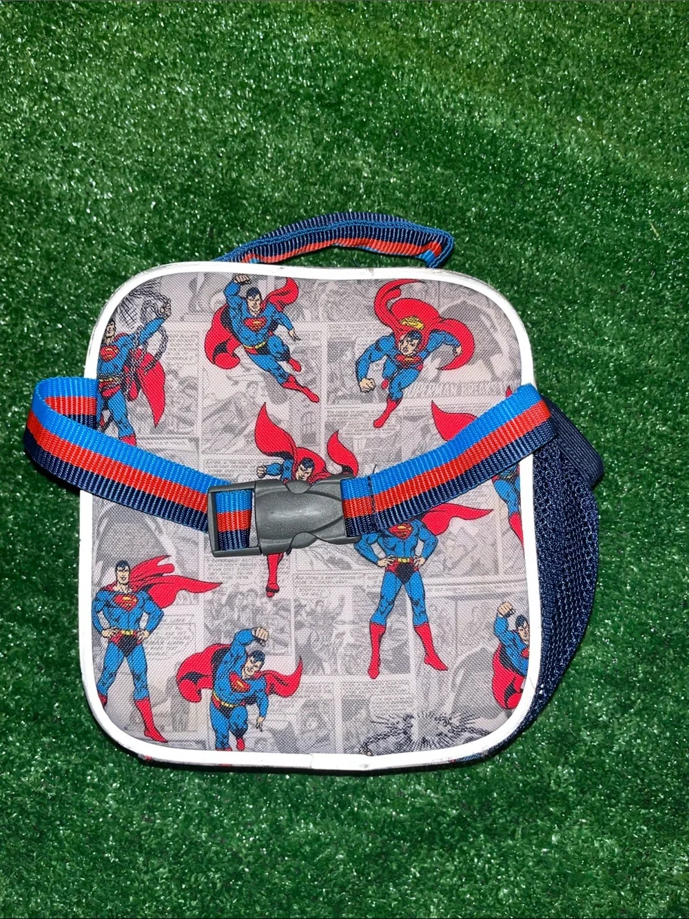 Superman DC COMICS ORIGINAL Pottery Barn Kids Classic Lunch Bag Box Tote “JACK”